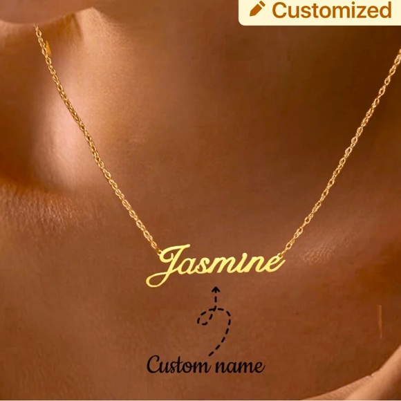Custom Gold or Silver Necklace with your own name - Picture 1 of 1